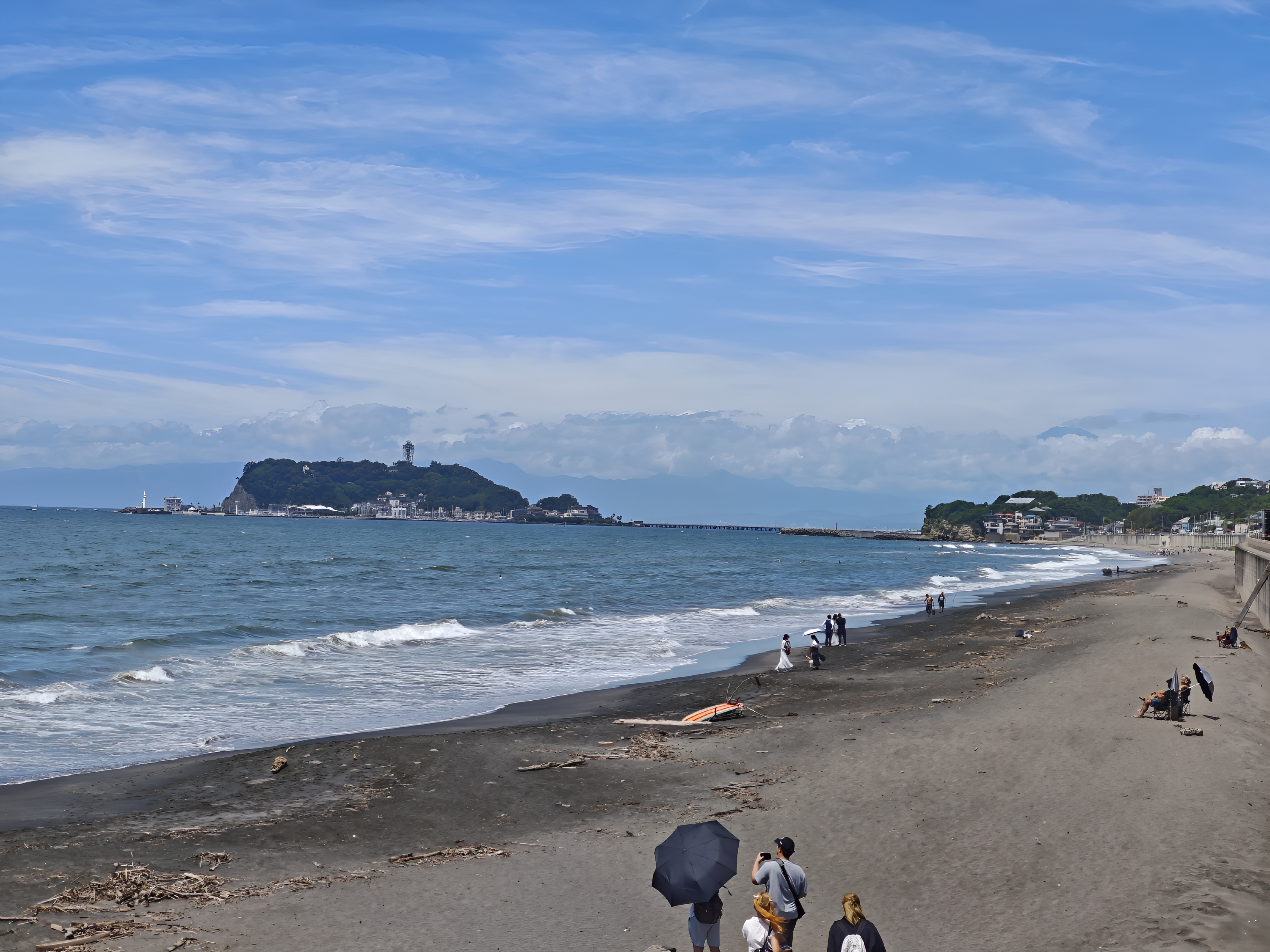 七里滨江之岛富士山合影